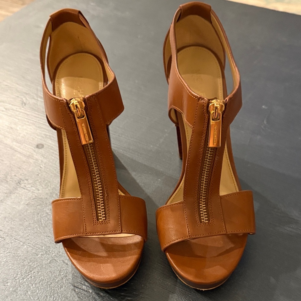 Michael Kors Tan Heeled Sandals